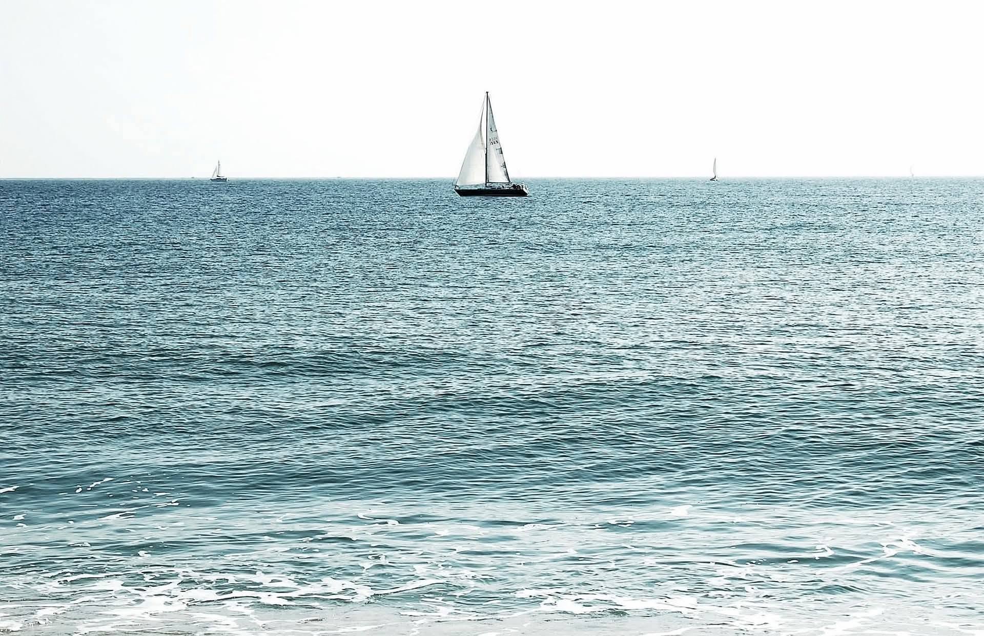 Sailing boat on the Indian Ocean